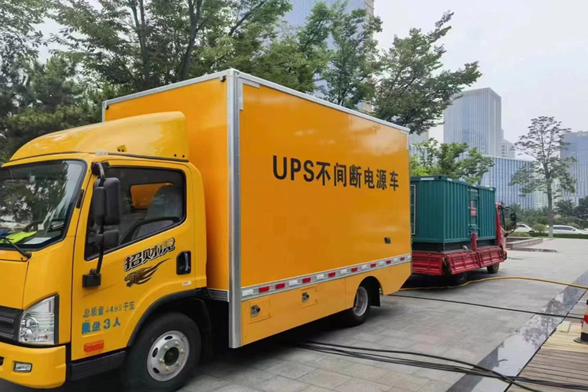 阿克陶发电机租赁施工现场