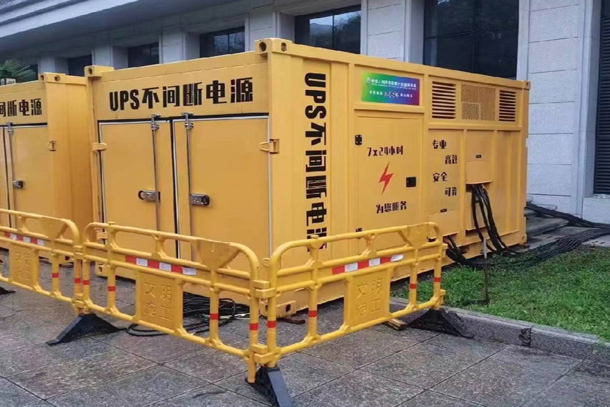 阿克陶发电机租赁施工现场
