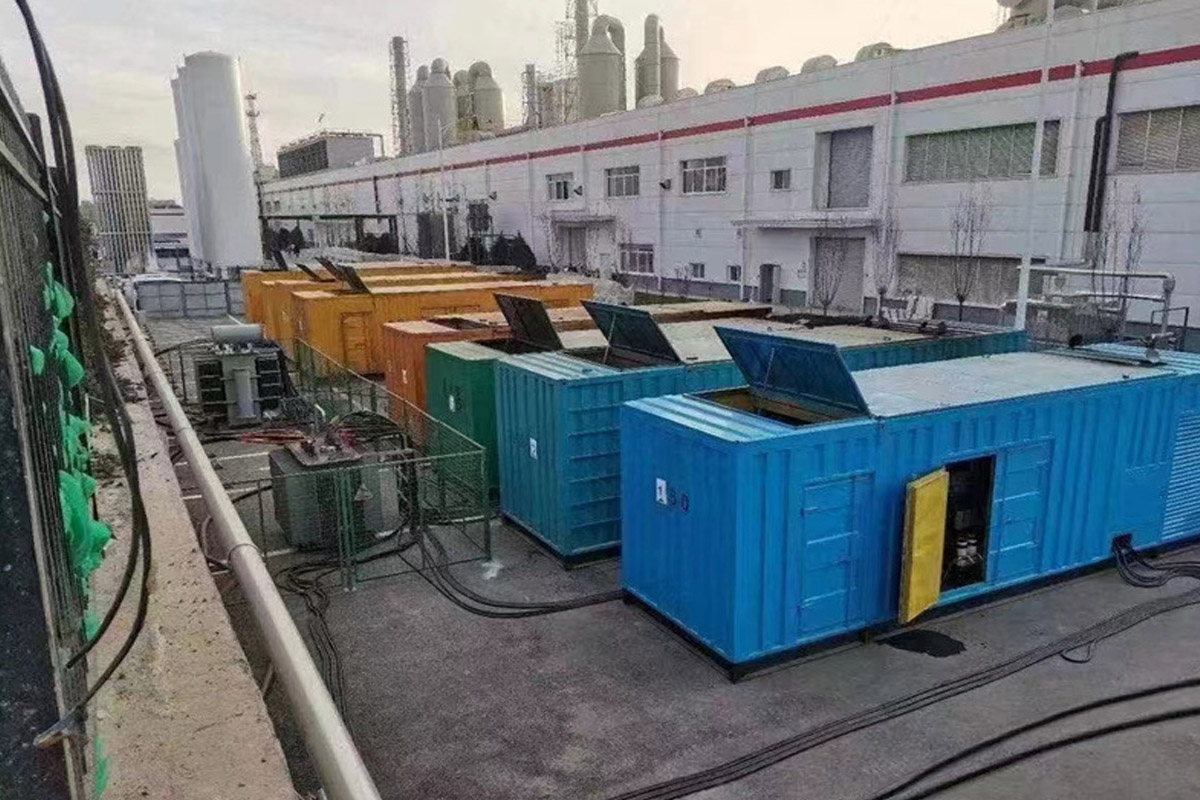 阿克陶发电机租赁施工现场