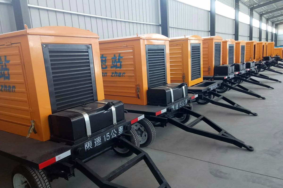 阿克陶发电机租赁施工现场